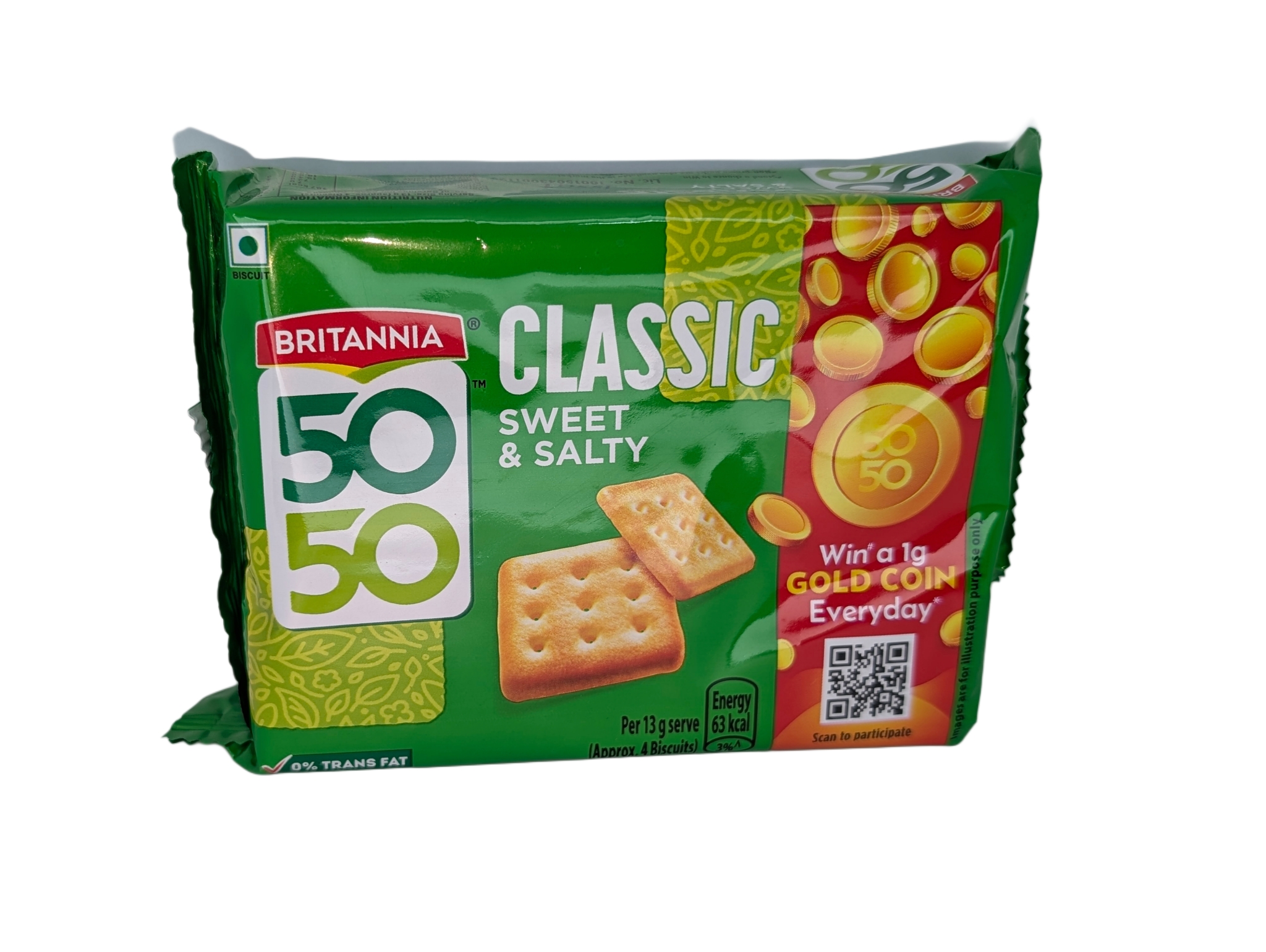 Britannia 50-50 Biscuits - Sweet & Salty 150gm